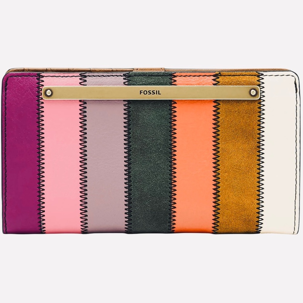Fossil Multicolor Striped Wallet